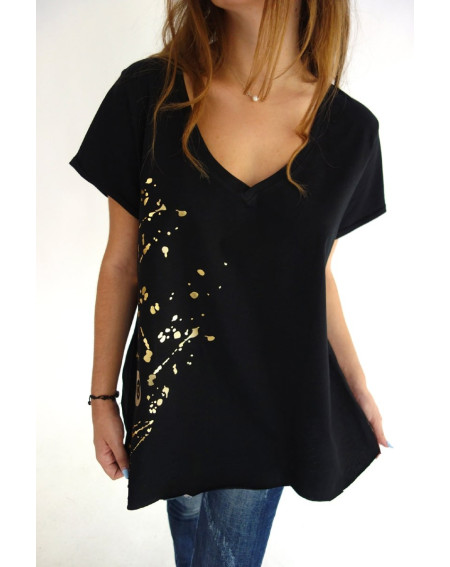 T-Shirt Gold Splash foil